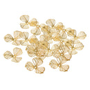 20 pcs/lot Metal Filigree Flower Slice Charms Jewelry DIY Headdress Components