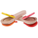 Wooden Percussion Handle Clapping Castanets Board Baby Musical Instrument ToyME