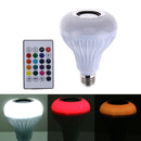 Intelligent E27 LED White + RGB Light Ball Bulb Colorful Lamp Smart Music A