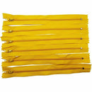 Nylon flash zippers in bulk for craft sewing tailor (20 colors) (lot of 120