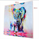 20cm Canvas Art Wall Painting Pictures Colorful Elephants Landscape Print