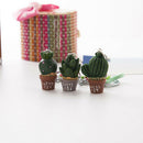 Cute Mini Simulation Cactus Key Chain Keyrings Hangbag Charm Plant Pendant
