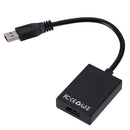USB 3.0 to 1080p HD HDMI Converter External Graphics Video Card (Black) A