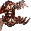 2pcs Large Flowers Hair Clamp Claw Clip Comb Grip Women Hair Accessories