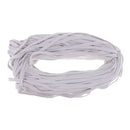 Braided Cotton Flat Cord Drawcord String for Sweater Hat Pants Belt White