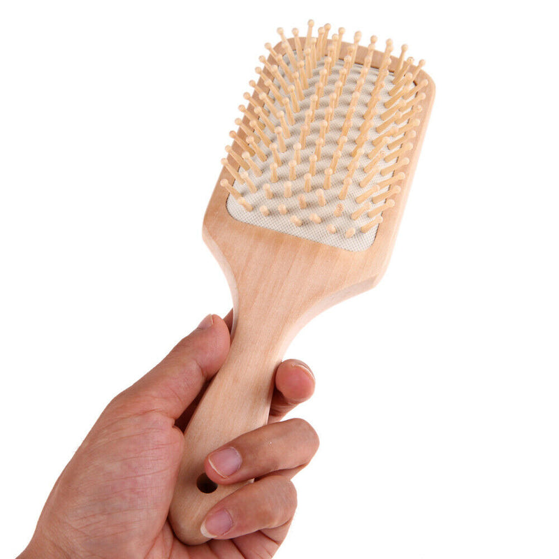 Hair Comb Antistatic Head Massager Topical Massage Wooden Comb Hair Brush
