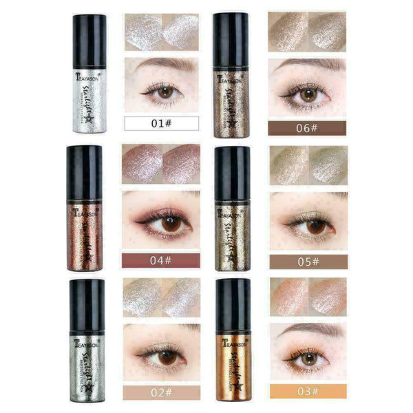 Professional Shiny Women Liquid Eyeliners Glitter Pigment Cong Silkworm Fla S0F5