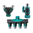 3Pcs 3/4 Zinc Alloy Tap Valve Splitter Outdoor Garden Lawn Watering Tool 26