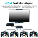 4Port GC Gamecube Controller to SPB Adapter Converter For Nintendo Wii U SP