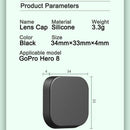 Action Camera Lens Cap Silicone Case Cover Protective For Hero 8 BlackFD