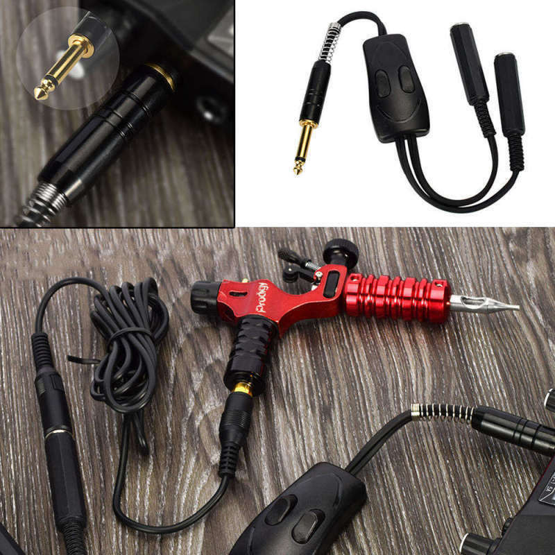 1x Tatoo Dual Connection Tattoo Power Clip Cord For Tattoo Power Machine Supplyi
