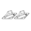304 Stainless Steel 10mm Thick Ring Sail Shade Pad Eye Plate Marine Boat Ri D1J7