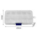 10 Slots Portabel Plastic Fishing Lure Hook Tackle Box Tool Storage Case hv2n