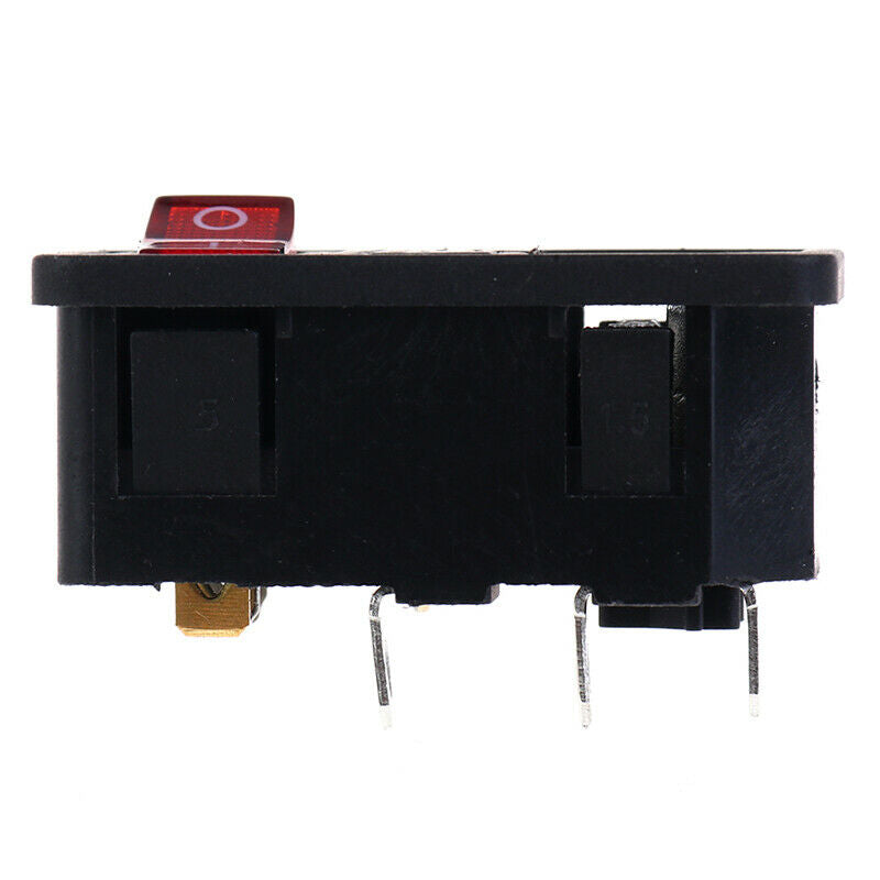 Inlet Male Power Socket With Fuse Switch 10A 250V 3 Pin IEC320 C14 ADB Cy