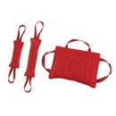 2 Pcs Dog Puppy Training Bite Tug Toys With Handle for Small Dog Tug, Linen