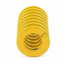 Yellow Alloy Steel Light Load Press Compression Spring 12x6x20mm X8M2