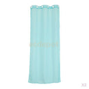 2pcs 100*214cm Eyelet Window Telylene Curtain Sheer Drape Door Valance Turquoise
