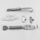 1Set Universal Alloy Steel Spring Pin Kit Hook Lock Security for Car Hood