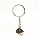 Cute Sparkling Dice Forever Keychain Metal Key Chain Keyring Keyfob Gift MO