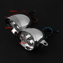 1 Pair Universal Retro Bullet Shape DC 12V Motorcycle Fog Lamps Headlights A