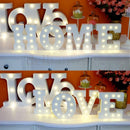 Wooden 6" LED Marquee Letter Lights Circus Style Alphabet Light Up Signs R