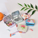 Portable Rectangle Tea Candy Storage Tin Lipstick Organizer Makeup Container OHK