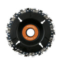 22 Tooth 4 Inch Orange Grinder Disc and Chain Fine Cut Chain Set for 100/11