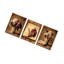 3-panel Art Oil Paintings Canvas Print Wall Pictures Flower Bouquet 30cm