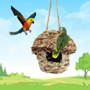 Straw Bird Nest Birdhouse for Parrot Hamster Small Animal's Cage Birds Bree