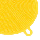 Silicone Dish Washing Brush Kitchen Pot Pan Bowl Cleaning Tools (Yellow) A