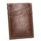 2-Sided Vertical Credit Card Holder, Leather Minimalist Wallet 5 Slots, Thin