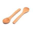 1X Wooden Round Bamboo Spoon Soup Tea Coffee Salt Spoon Kitchen Tool Cutlery Hn