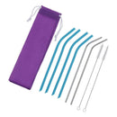 Set of Reusable Straws Extra Long Straws High/Low Temperature Resisatant