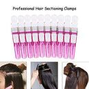 10Pcs Plastic Abutment Hairstyle Cutting Clamp Hair Styling Hair Clip