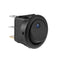 20A 12V 3 Pin Car Auto Boat On Off Round Dot LED Rocker Toggle Switch(Blue)