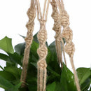 Handmade Macrame Plant Hanger Flower Pot Holder Pot Lifting 4 Leg String Ro D4Z9