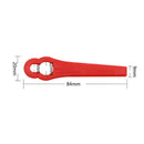 100Pcs Red Plastic Blades Kit Fit For Grass Trimmer Strimmer Lawnmower Par YAE