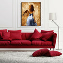 Painting By Numbers Kit DIY Violin Woman Canvas Oil Art Picture Home Decor A