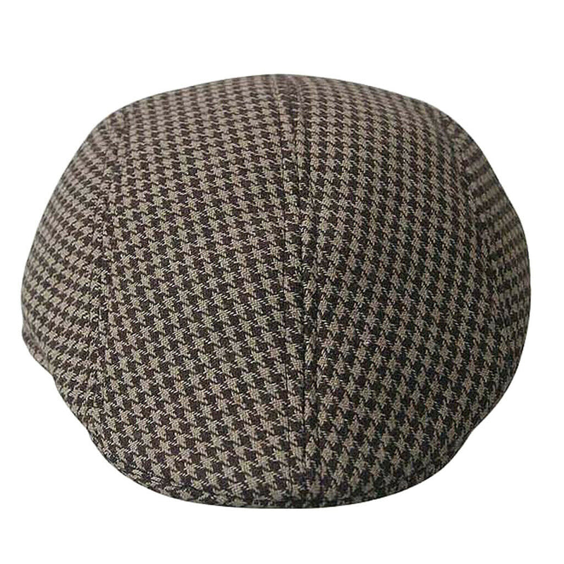 Fashion Kids Boys Beret Cap Flat Hat Set of 2 Brown + Black