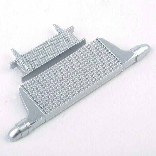 1/10 RC Car Inter-Cooler Kit Chrome Fit for HPI Traxxas Hot Bodies Plastic