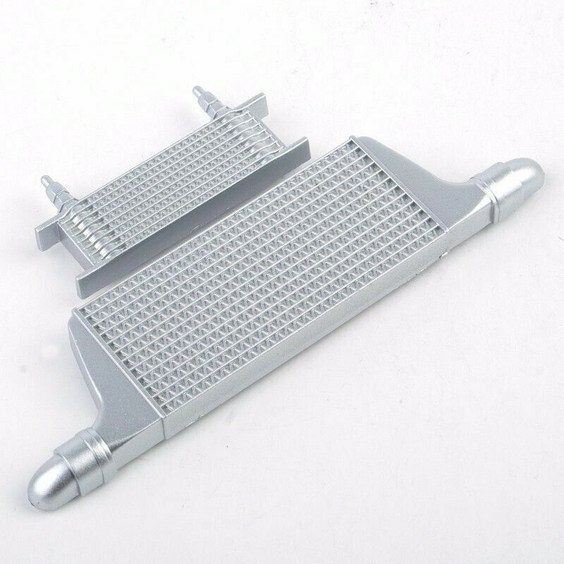 1/10 RC Car Inter-Cooler Kit Chrome Fit for HPI Traxxas Hot Bodies Plastic