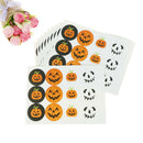 120pcs Halloween Pumpkin Seal Stickers DIY Candy Gifts Packaging Tags Labels FT