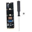 1Set NGFF M.2 to USB 3.0 Transfer Card Adapter For PCI-E 1x to 16x Riser BX FT