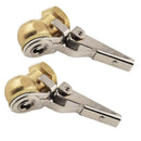 2Pcs Brass Lock On Tire Inflator Locking Air Chuck Air Hose Attachment 1/4"  Gw