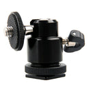 1/4 '' Smart Head Bracket Hot Contact Slide  For Camera Tripod Black