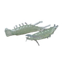 50Pcs 0.6g Luminous Shrimp Fishing Lures Soft PVC Green Shrimp Artificial B BX