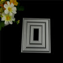 4X Rectangular Design Metal Cutting Die For DIY Scrapbooking Album Paper CardBES