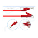 Multimeter Test Lead Clips Banana Plug to Alligator Clip Test Hook Probe  MKS