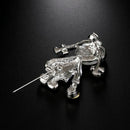 Small Cute Girl Brooches For Women Opal And Rhinestone Brooch Pin Dress Coa