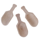 3pcs Wooden Coffee Tea Scoops Mini Candy Bath Salt Spices Flavors Spoons FT
